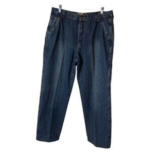 Stubbies Work Jeans Mens Carpenter Style Measured Size 34x30 Blue Medium Wash